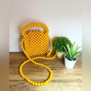 Handmade bead handbag🧡